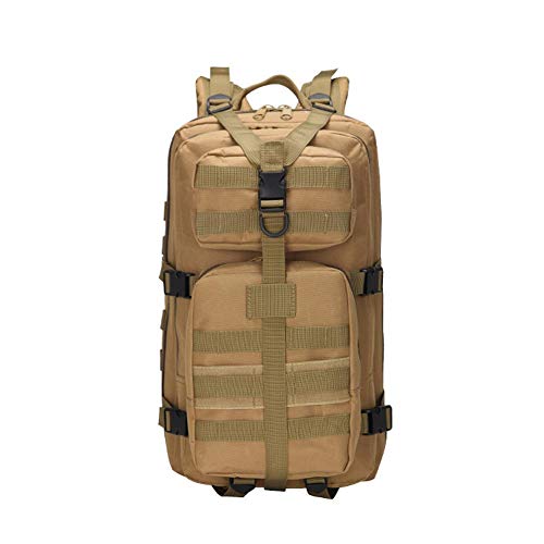 ZHZ.Jessie Mochila táctica impermeable Molle Assault Pack Mochila Ejército para actividades al aire libre, senderismo, camping, trekking, caza, caqui