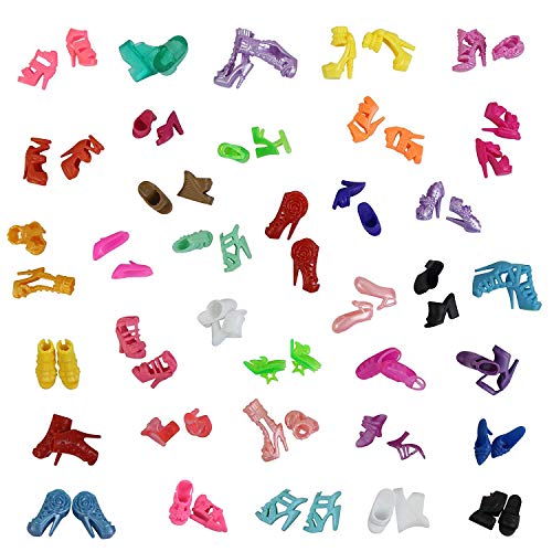 ZITA ELEMENT 10 Piezas Ropa y Zapatos para Muñeca - Muñecas Trajes Accesorios Disfraz 5 Piezas Ropa para 11,5 Pulgadas Fashionista Hecha a Mano y 5 Pares de Zapatos Regalo de Niña