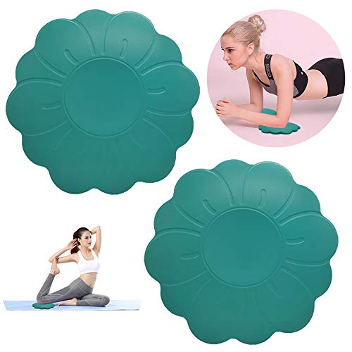 Ziyero Almohadillas Rodilla Yoga Cojín para Manos Codos Cojín de Rodilleras Yoga Ligero Resistente Desgaste, PU Material, para Yoga, Gimnasia, Pilates, Ejercicios Estiramiento, Aeróbic—2 Piezas, Verde