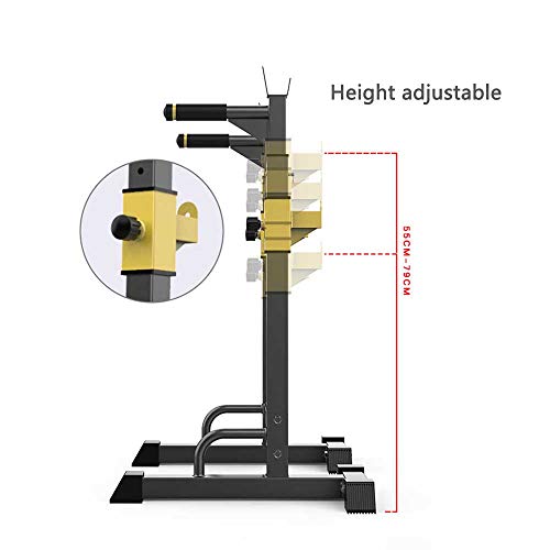 ZJYB Barra de dominadas ajustable para sentadillas, soporte de banco de pesas, multifunción, para uso en interiores, levantamiento de pesas