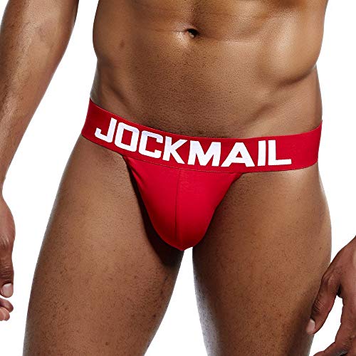 ZODOF Braga Hombre Ropa Interior Sexy Color sólido Algodón Suave Bolsa de Bombeo Tanga Ropa Interior Calzoncillos Boxer Modal Pantalones Cortos básicos Calzoncillos Hombre(Rojo)