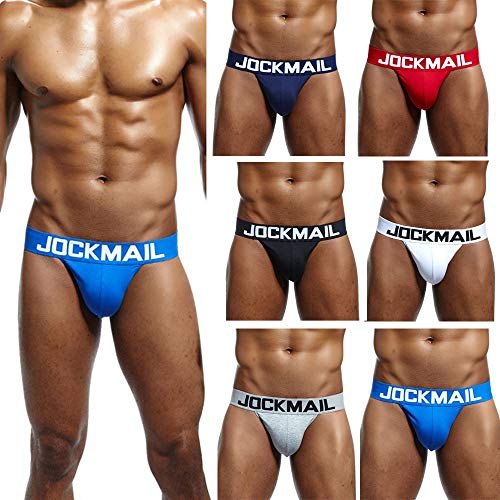 ZODOF Braga Hombre Ropa Interior Sexy Color sólido Algodón Suave Bolsa de Bombeo Tanga Ropa Interior Calzoncillos Boxer Modal Pantalones Cortos básicos Calzoncillos Hombre(Rojo)