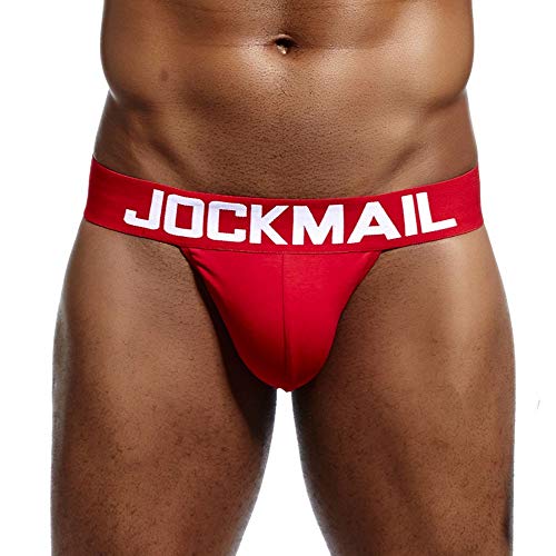 ZODOF Braga Hombre Ropa Interior Sexy Color sólido Algodón Suave Bolsa de Bombeo Tanga Ropa Interior Calzoncillos Boxer Modal Pantalones Cortos básicos Calzoncillos Hombre(Rojo)