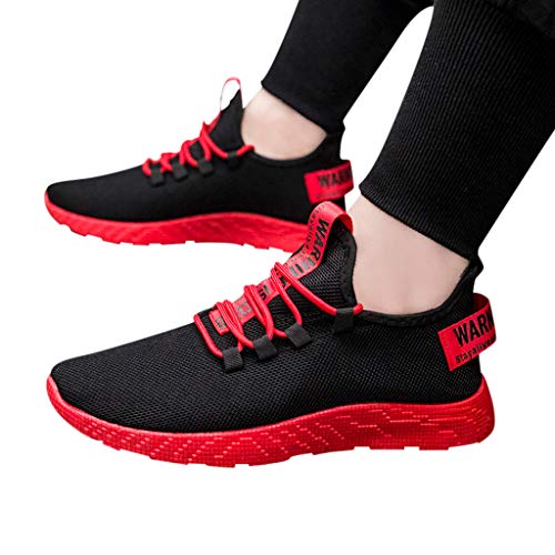 ZODOF Zapatillas Running Hombre Tejido Volador Respirable Al Aire Libre Antideslizante Zapatos para Correr Zapatos Turisticos Ocio Zapatos Deportivos Sneakers