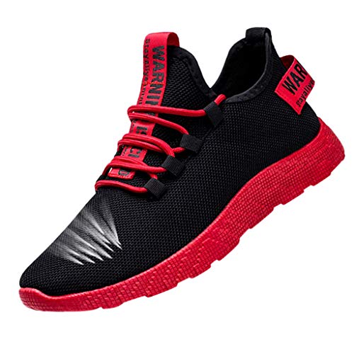 ZODOF Zapatillas Running Hombre Tejido Volador Respirable Al Aire Libre Antideslizante Zapatos para Correr Zapatos Turisticos Ocio Zapatos Deportivos Sneakers