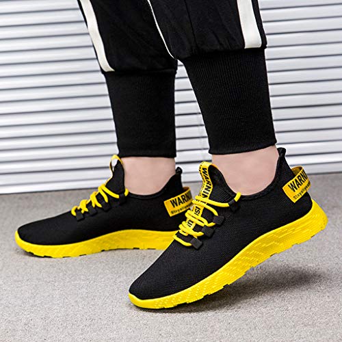 ZODOF Zapatillas Running Hombre Tejido Volador Respirable Al Aire Libre Antideslizante Zapatos para Correr Zapatos Turisticos Ocio Zapatos Deportivos Sneakers