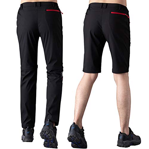 ZOEREA Pantalones Aire Libre de Hombre Convertible Pantalones Cortos Trekking Montaña Escalada Senderismo Secado Rápido Pantalón Funcionales