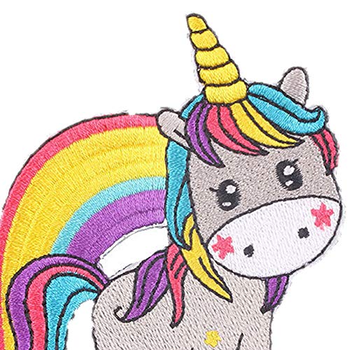 Zonfer Unicornio Patch 3D Etiqueta Engomada del Logotipo Remiendo del Hierro Parches para La Ropa De La Ropa Remiendo DIY Moda Unicornios para Niños Apliques