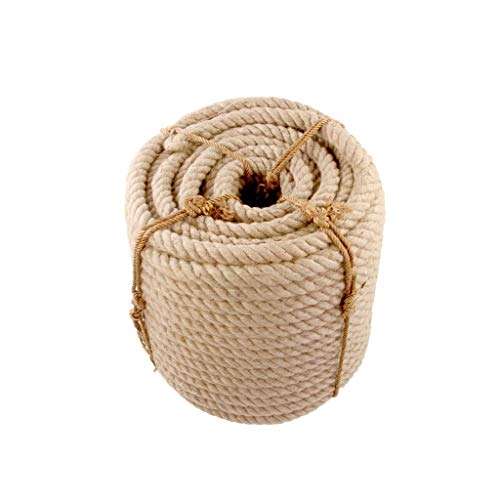 ZSIF Cuerda de cáñamo, Cuerda de Cubierta 35 mm y 40 mm 5-10 m Cuerdas de Yute Guita Cordón de cáñamo Natural País rústico Artesanía DIY Accesorios Hechos a Mano Decoración Gato Rasguño de Mascotas