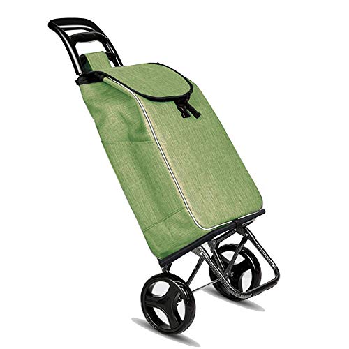 ZTMN Cargador de aleación de Aluminio Car Climbing Climbing Carrito pequeño Remolque Bolsa Plegable Carro Carro Car Racks de Carro portátil (Color: Verde)