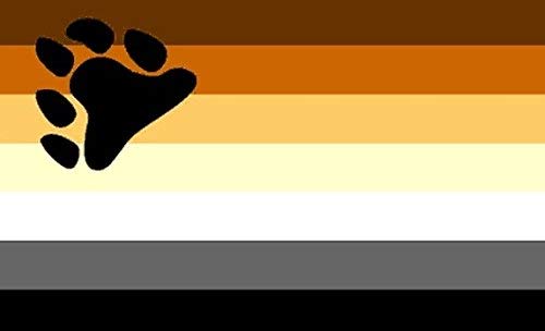 Zudrold Perfectflags Gay Pride Bear Flag 5ft x 3ft Large 100% Polyester Metal Eyelets Doble Costura