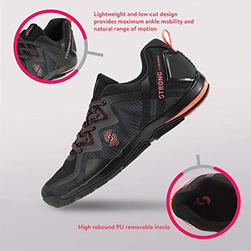 Zumba Footwear Strong by Zumba Fly Fit Athletic Workout Sneakers Cross Trainer Shoes For Women, Mujer, Negro 0, 37.5 EU