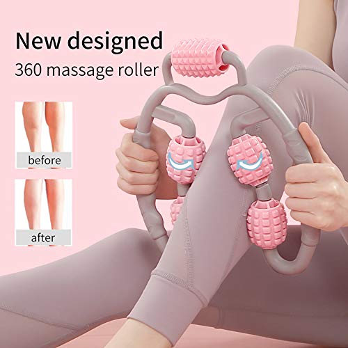 ZXGQF Foam Roller, Masajeador de Rodillo Muscular de Espuma, Cuello de Pierna, Brazo de Mano, Masajeador de Relajación Muscular, Rodillo Muscular para Fitness, Yoga y Pilates