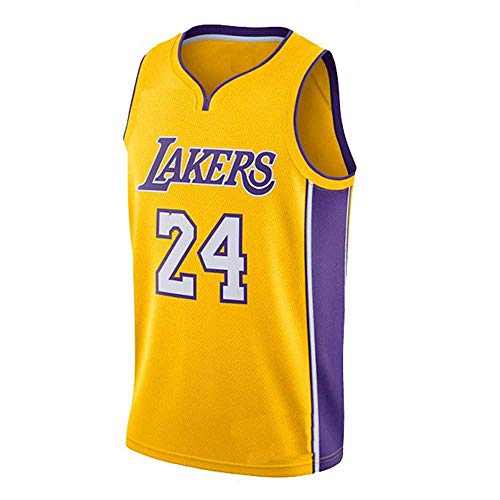 ZXZXING Maillot de Baloncesto para Hombre con Maillot Chip Lakers Ropa Deportiva Casual Maillot Swingman sin Mangas Camiseta de Entrenamiento de competición