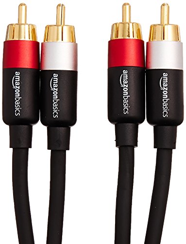 AmazonBasics - Cable de audio RCA (2 machos a 2 machos), 1,2 metros