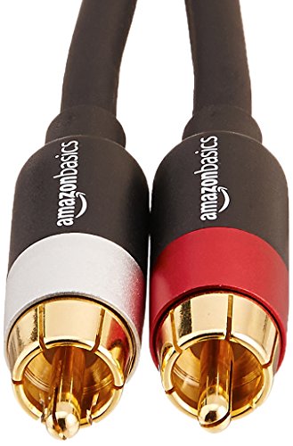 AmazonBasics - Cable de audio RCA (2 machos a 2 machos), 1,2 metros