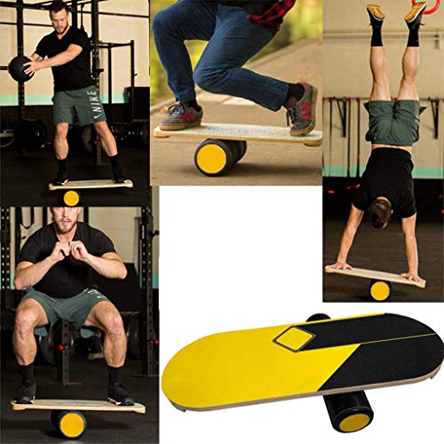 Balance Board Snowboard Surf Training Balance Board de madera for el entrenamiento del equilibrio y el ejercicio puede mejorar Piotherapy fuerza de la base, los músculos abdominales, piernas, brazo Su