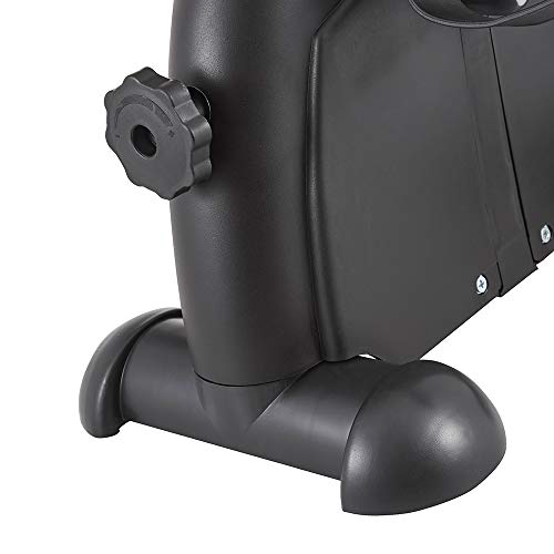 Ejercitador Mini Pedal - Bicicleta Portátil Compacta de Ejercicio para Brazo/Pierna con Pantalla LCD y Resistencia Ajustable: Ideal para Mejorar la Fuerza y Coordinación Muscular - Marco de Acero