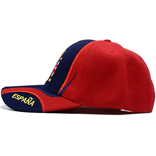 Gorras De Hombre Sombrero España Gorra De Béisbol Sombreros Hombres Mujer Casual Deporte Ajustable Gorra Bordado Español Regalo Bdesignblack