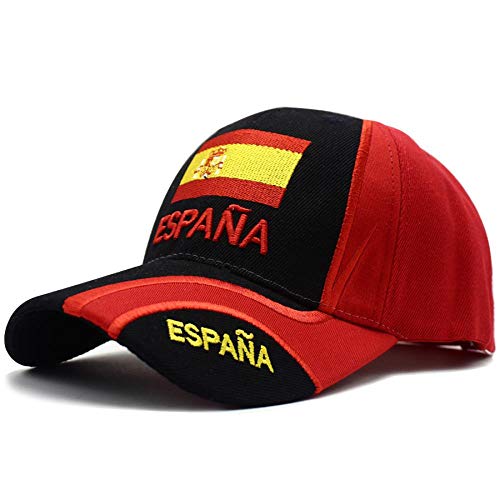 Gorras De Hombre Sombrero España Gorra De Béisbol Sombreros Hombres Mujer Casual Deporte Ajustable Gorra Bordado Español Regalo Bdesignblack