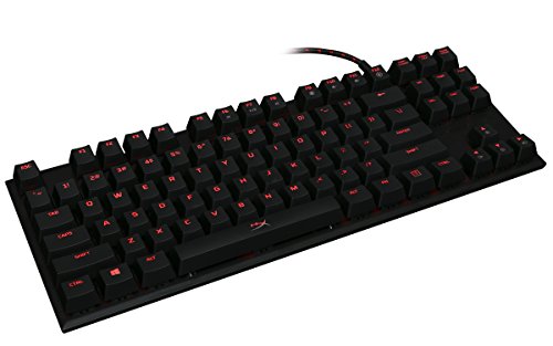 HyperX HX-KB4RD1-US Alloy FPS Pro - Teclado mecánico de Gaming, Cherry MX Red (US layout)