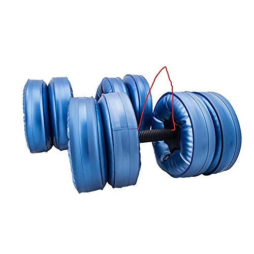 LONGH Un par de Nueva Flexible Agua Mancuernas Heavey Peso de la Pesa de Gimnasio casa de Ejercicios, Equipado Negro for el Culturismo (Color : Blue, Size : 20-25KG Pair of Dumbbells)