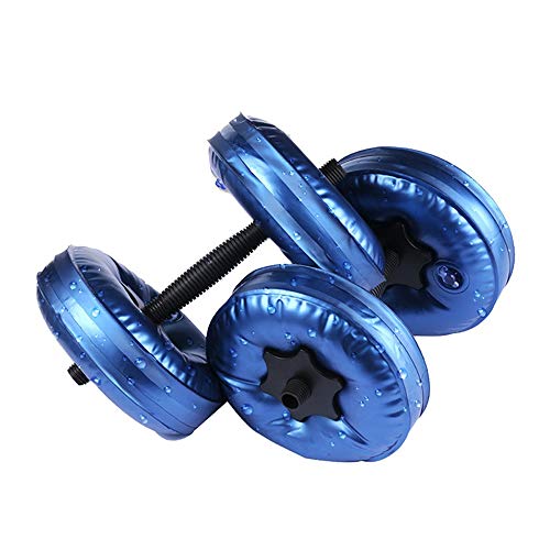 LONGH Un par de Nueva Flexible Agua Mancuernas Heavey Peso de la Pesa de Gimnasio casa de Ejercicios, Equipado Negro for el Culturismo (Color : Blue, Size : 20-25KG Pair of Dumbbells)