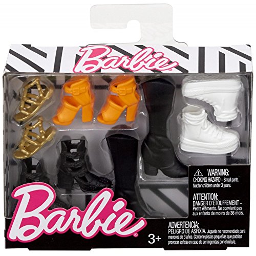 Mattel - Barbie - Accesorios de moda -  FCR92 -Colección de zapatos Original & Petite Doll, color/modelo surtido