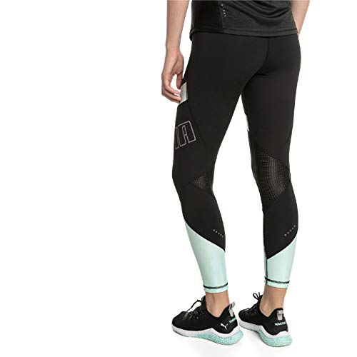 PUMA Elite Speed Tight Mallas Deporte, Mujer, Negro Black/Fair Aqua, L