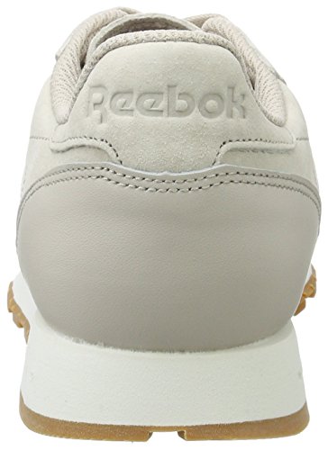 Reebok Cl Leather SG, Zapatillas de Deporte para Hombre, Marrón (Sand Stone/Chalk Gum), 46 EU