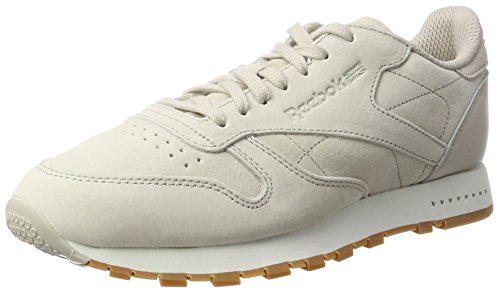Reebok Cl Leather SG, Zapatillas de Deporte para Hombre, Marrón (Sand Stone/Chalk Gum), 46 EU