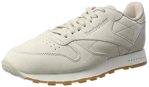 Reebok Cl Leather SG, Zapatillas de Deporte para Hombre, Marrón (Sand Stone/Chalk Gum), 46 EU