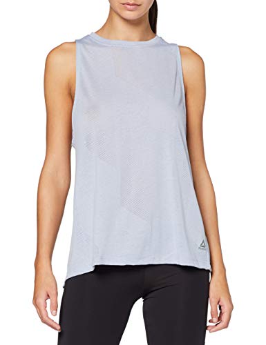 Reebok One Series Burnout Camiseta Sin Mangas, Mujer, Lila (Denim Dust), L