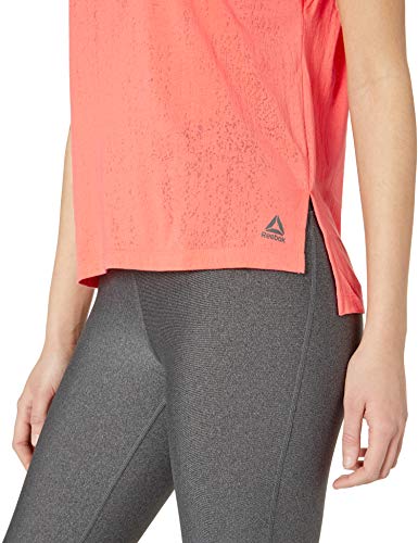 Reebok One Series Burnout tee Manga Corta, Stellar Pink, Small para Mujer