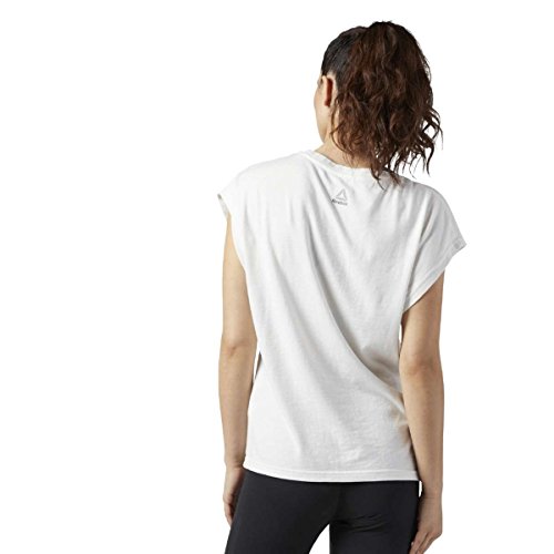 Reebok Stone Wash Muscle Camiseta, Mujer, Blanco (Chalk), Small