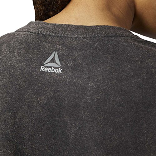 Reebok Stone Wash tee Camiseta, Mujer, Negro, Small