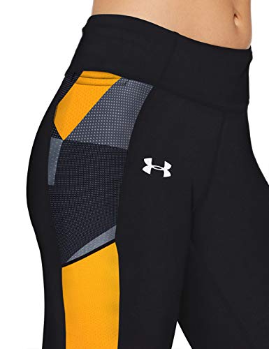 Under Armour Speed Stride Printed Leggings Capri, Mujer, Negro (002), L