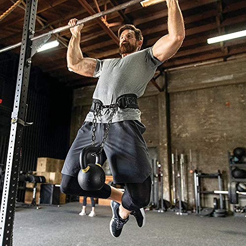 ZPFQFC Cinturón lastrado con Cadena y Hebilla Segura para Levantar Pesas, Guardar Lugar, Fuerte Capacidad de Carga, para Gimnasio en casa, Soporte para la Espalda, construcción Corporal